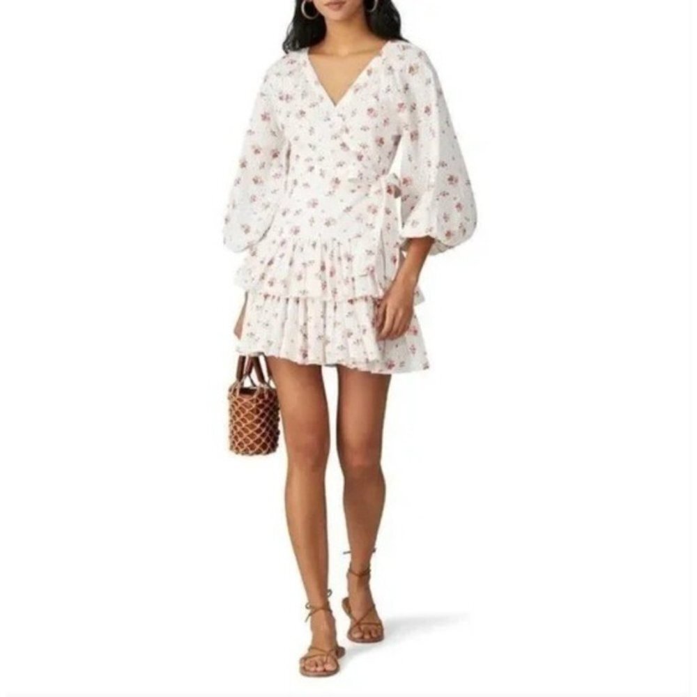 Maia Bergman Floral Ines Eyelet Dress Size Small